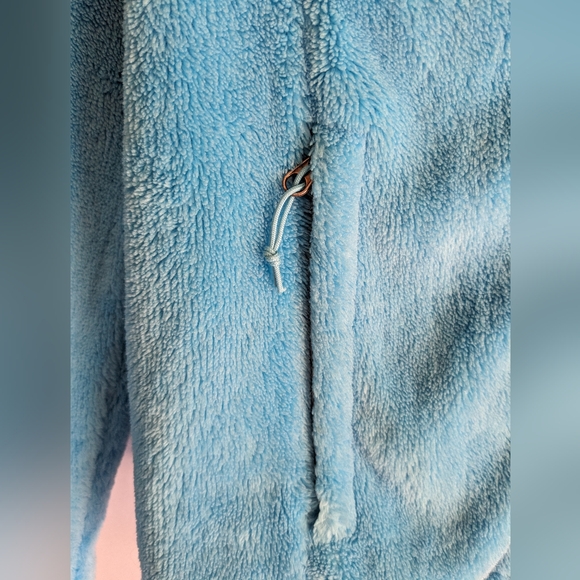 The North Face Osito Women's Jacket Sz Small Turquoise Blue full zipper A2 - Picture 8 of 9